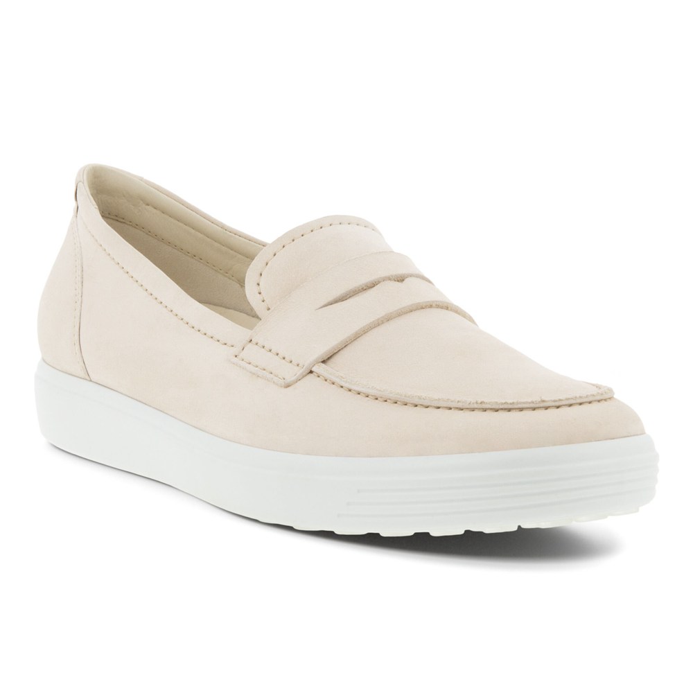 ECCO Womens Loafer Beige - Soft 7 - CKH-805213